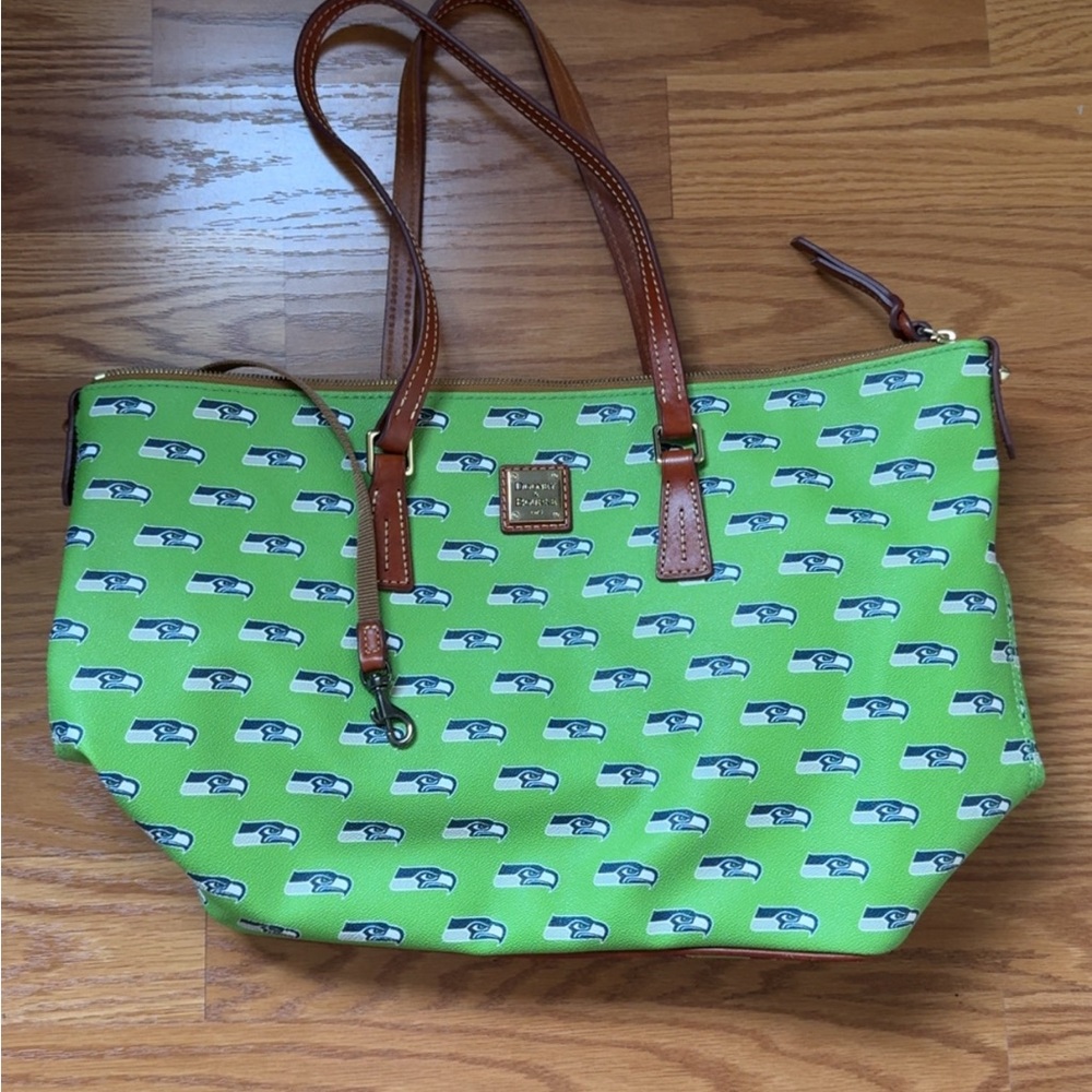 Seattle Seahawks Dooney & Bourke Green Tote Bag